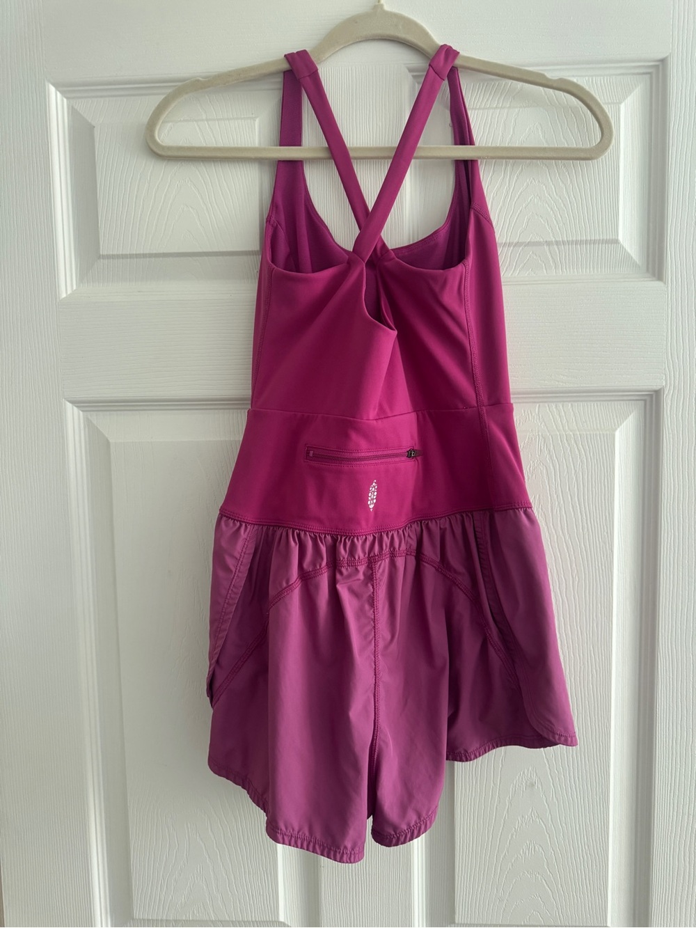 FP Movement by Free People Fuchsia Mesh Active Romper - Picture 2 of 3